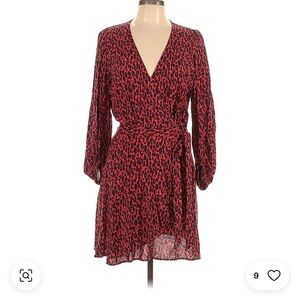 Iro leopard print wrap dress